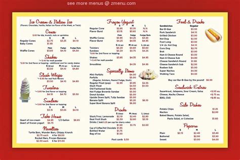 twist cone menu.